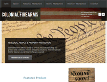 Tablet Screenshot of colonialfirearms.com